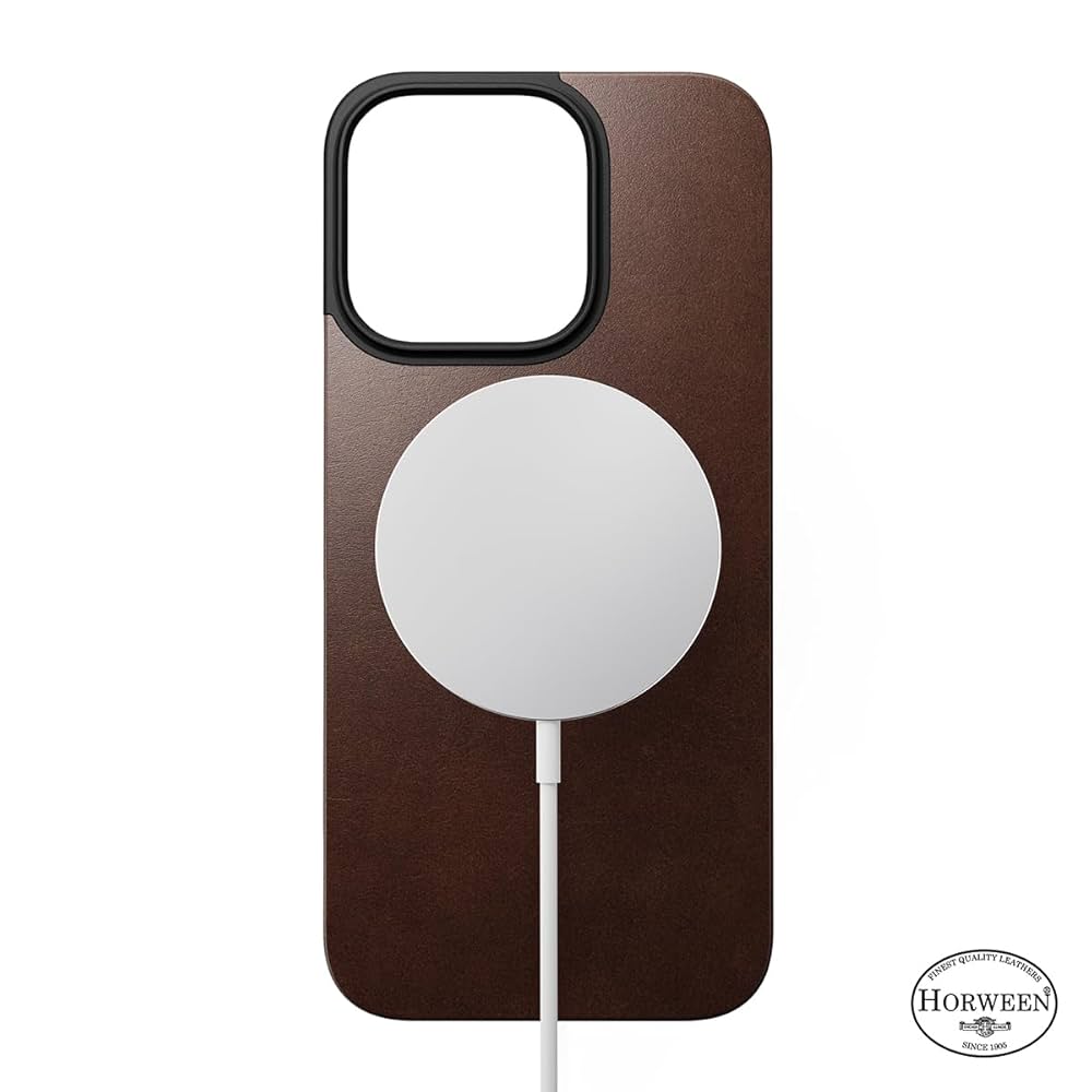 新品16Promax用NOMAD MagneticLeatherBack Nomad Magnetic Leather Back - iPhone 16 Pro Max | Rustic